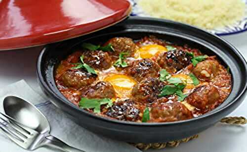 Tajine de boulette de boeuf et oeuf