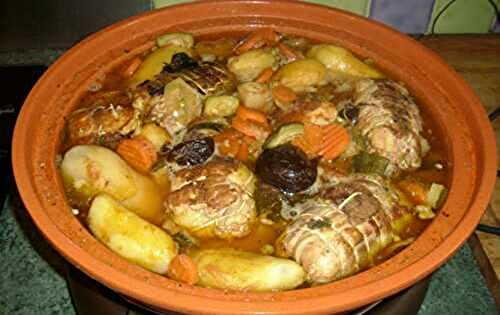 Tajine de Paupiettes aux petits légumes