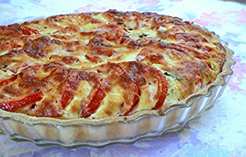 Tarte à la tomate et au basilic