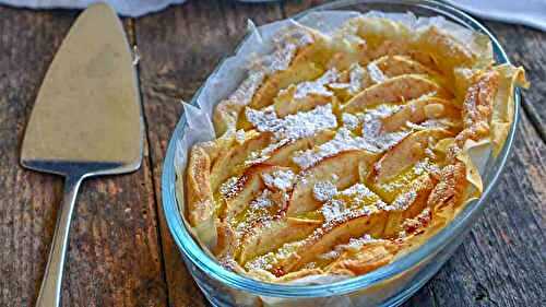 Tarte aux pommes à la crème d’amandes et de citron