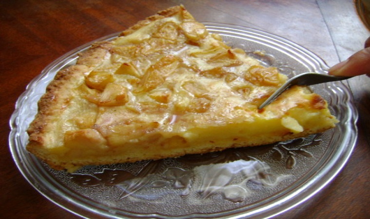 Tarte aux pommes à la crème pâtissière