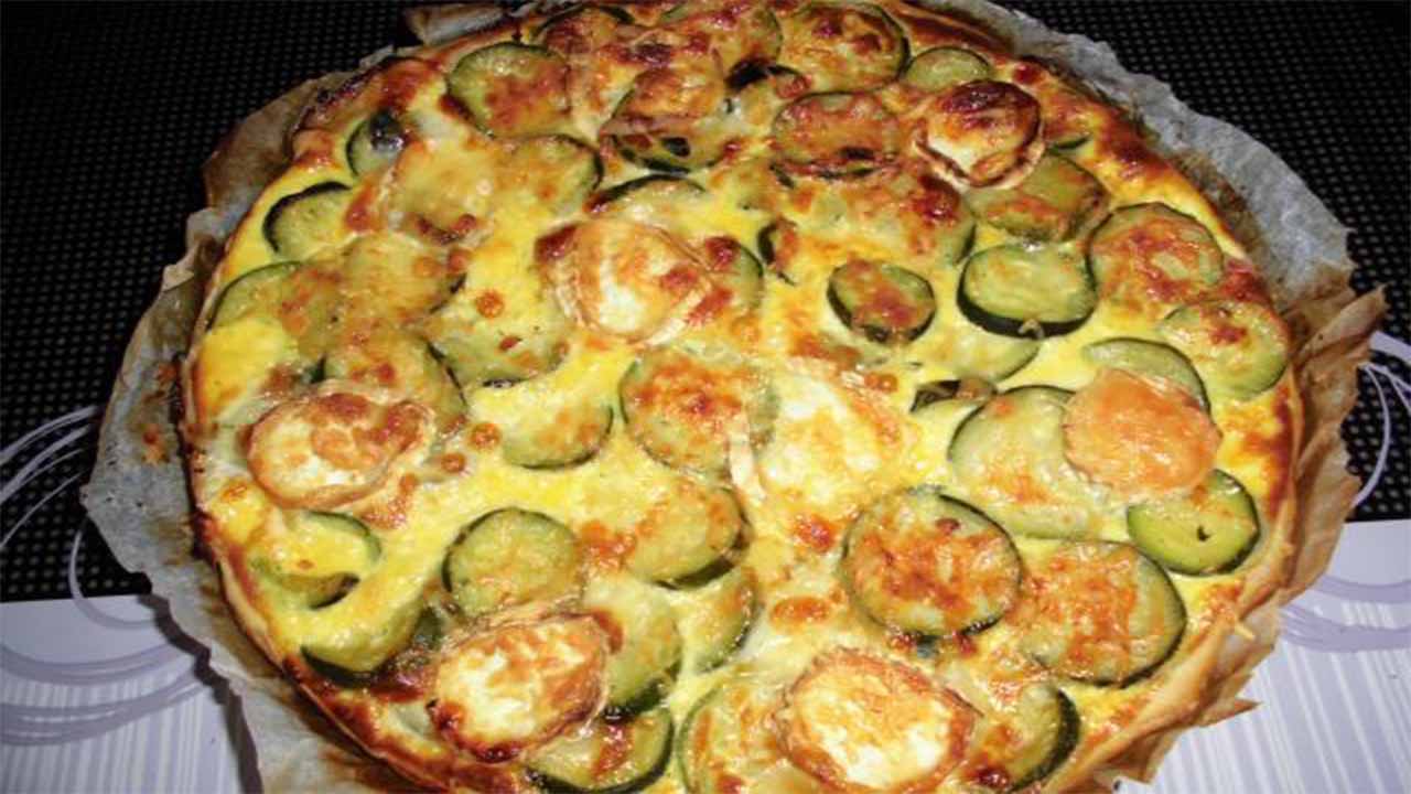 Tarte courgettes et chèvre recette facile