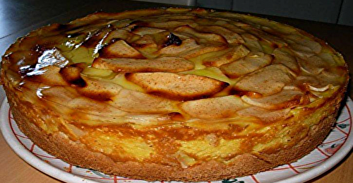 Tarte-flan aux pommes à l'ancienne, sans sucre et délicieuse