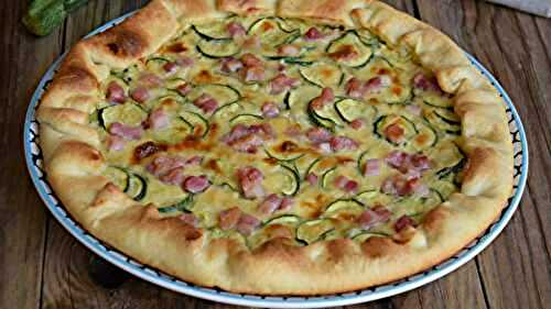 Tarte salée aux courgettes et lardons recette facile