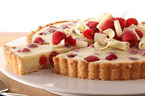 Tarte veloutée aux framboises