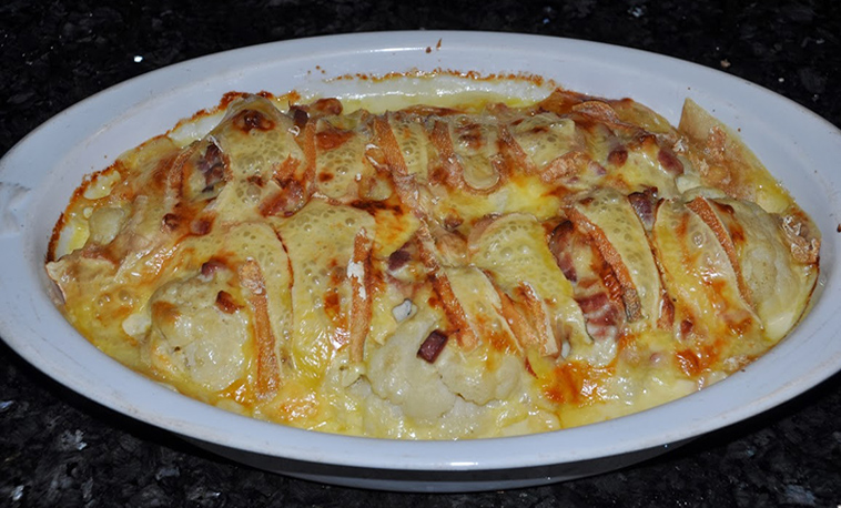 Tartiflette de chou fleur (IG bas)