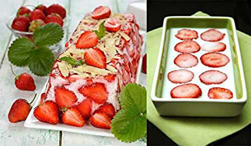 Terrine de fraises à la noix de coco