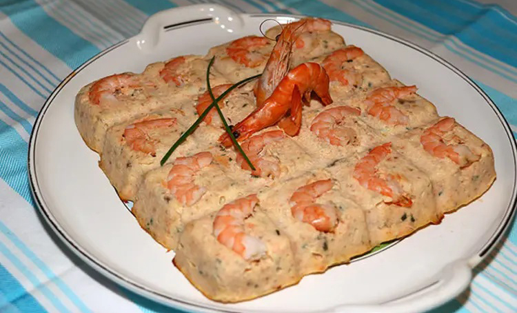 Terrine de saumon aux crevettes