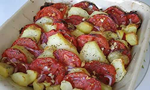 Tian de tomates et de pommes de terre