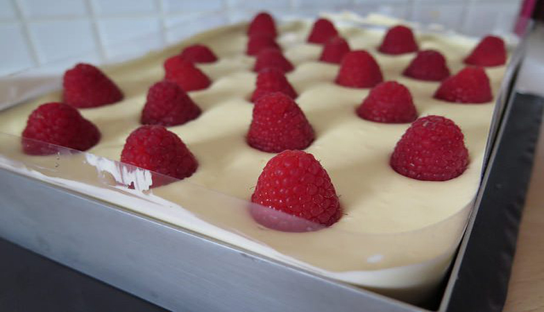 Tiramisu citron & framboises