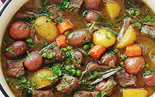 Un bon ragout de boeuf aux légumes