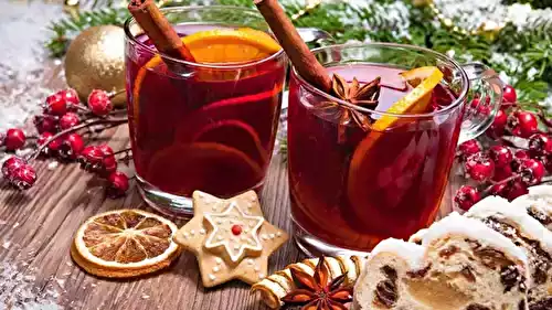 Vin chaud le célèbre boisson de Noël