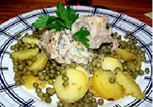 Escalopes de veau au persil,  à l’ail et au fromage