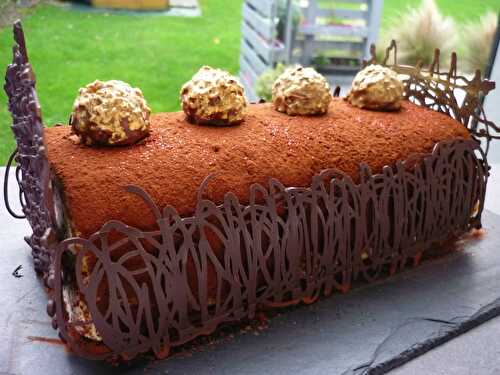 Bûche aux Ferrero Rocher