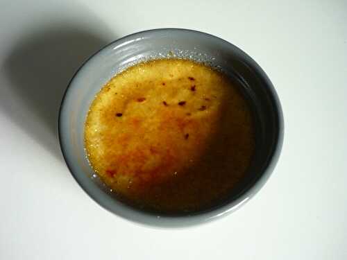 Crème à la vanille {façon crème brûlée}