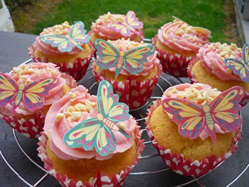 Cupcake vanille {du printemps}