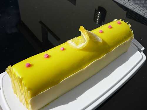 Entremet citron / framboise