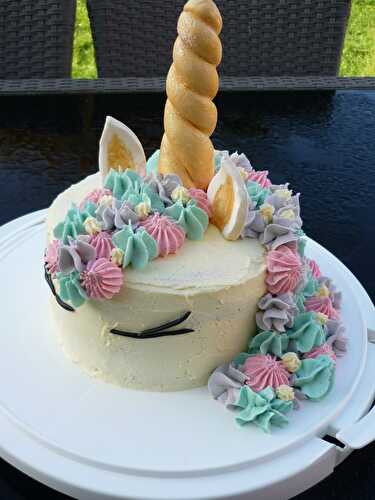 Gâteau Licorne {10 ans de ma princesse}