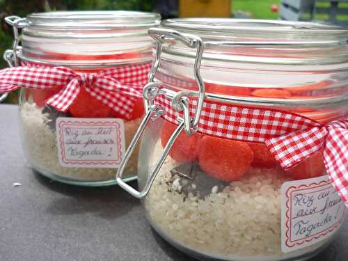 Riz au lait aux fraises Tagada {cadeaux gourmands}