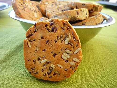 Sablé aux graines et parmesan