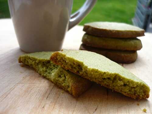 Sablés au thé Matcha