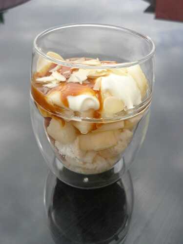 Trifle poire et dulce de leche