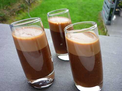 Verrine mousse au chocolat et carambars