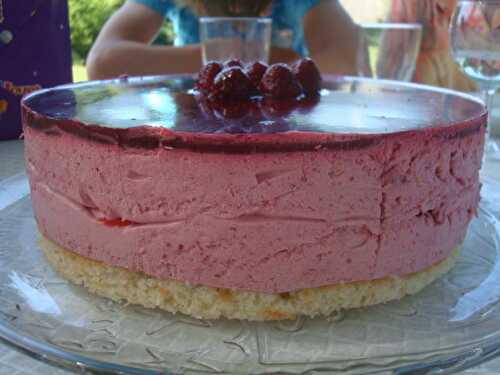 Bavarois à la framboise qui en jette