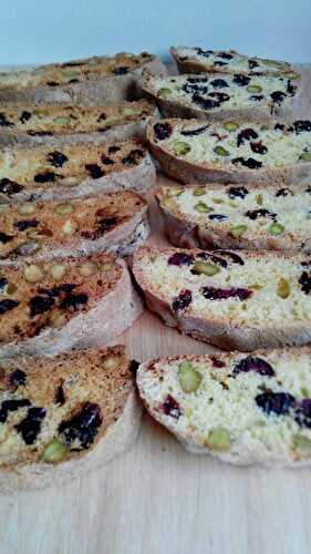 Biscuits pistache/cranberries (Nigella Lawson)