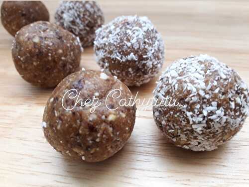 Boulettes énergétiques ou Energy balls (Hervé Cuisine, sans lactose, sans gluten, sans sucre ajouté)