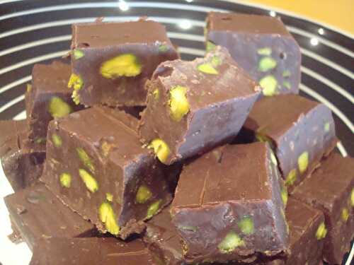 Chocolate Pistachio Fudge