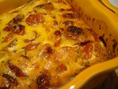 Clafoutis aux tomates cerise de Cendrine