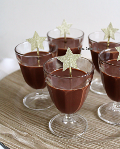 Crèmes gourmandes au chocolat et à la crème de marron (Nigella Christmas)