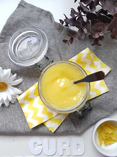 Curd ou crème à la bergamote, facile, rapide et sans beurre