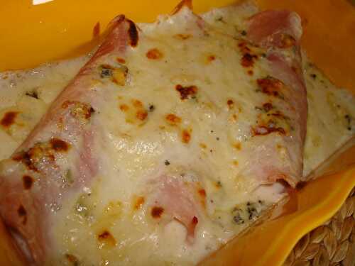 Endives au jambon sauce roquefort