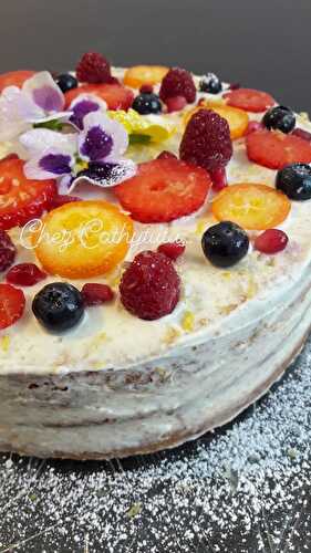 Gâteau au yaourt façon nudecake (Cathytutu, Nigella Lawson)