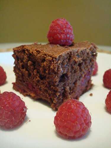 Gâteau chocolat/framboise de Cendrine