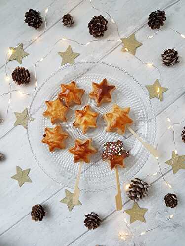 Idée dessert improvisé et gourmand avec des chutes de pâtes feuilletées maison : des étoiles chocolatées