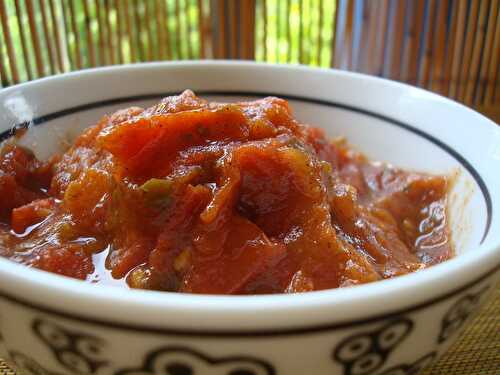 Les brochettes de Bouchra et leur confiture de tomates