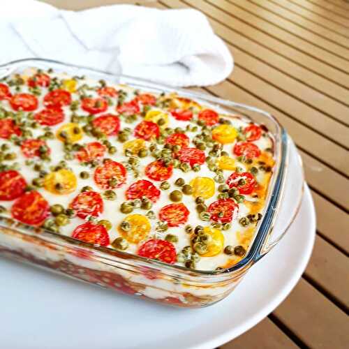 Les lasagnes de légumes au thon de Cyril Lignac dans Tous en cuisine,2eme édition