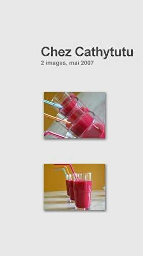 Milkshake "lait de riz" /fraises /framboises