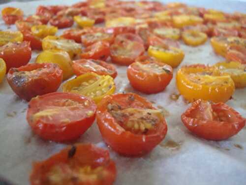 Moon blush tomatoes/tomates confites (Nigella Lawson)