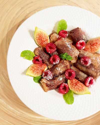 Nems de banane au chocolat de Cyril Lignac dans Tous en cuisine, 2eme édition