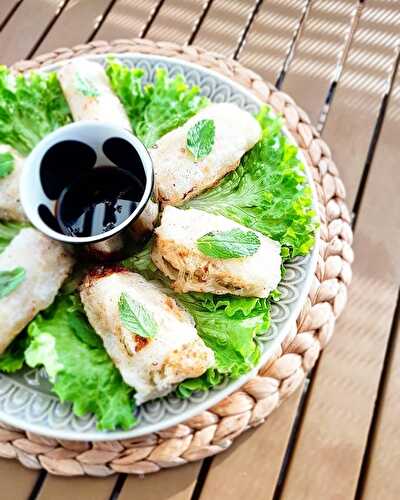 Nems de poulet et légumes, sauce acidulée de Cyril Lignac dans Tous en cuisine