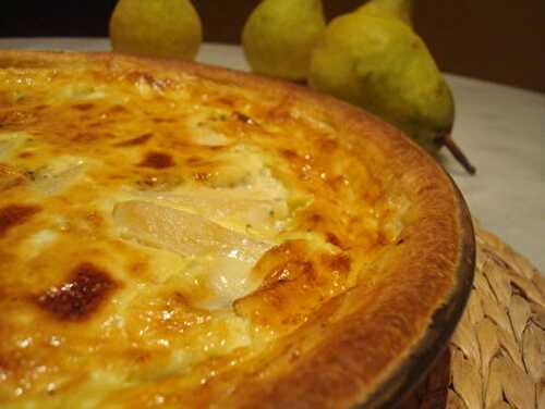 Petites quiches aux poires et au roquefort