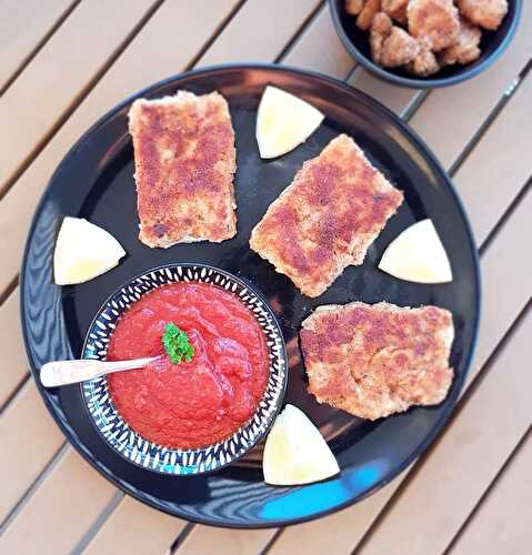 Poisson pané, ketchup maison de Cyril Lignac dans Tous en cuisine