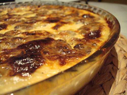 Quiche sans pâte (lightisée) aux champignons (sans gluten)