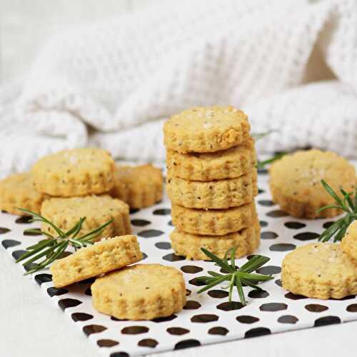 Sablés parmesan/romarin/graines de chia