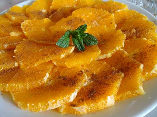 Salade d' oranges (Maroc)