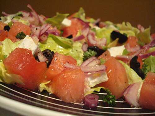 Salade féta/olive/pastèque